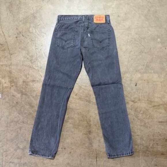 Levi’s 511 Jeans Mens Size 30x30 Black Wash Denim Jeans Straight Leg White Tab - Picture 1 of 12